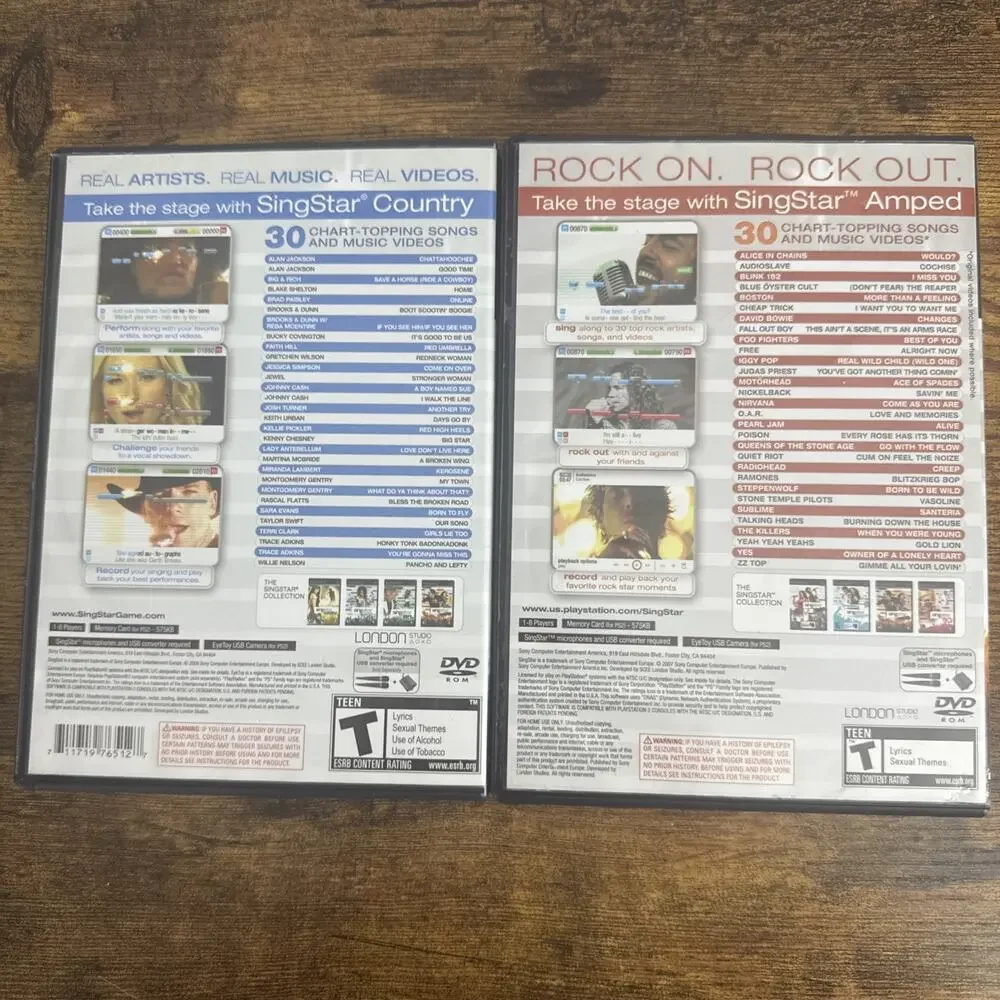 SingStar: Country & Amped (PlayStation 2 PS2) Tested